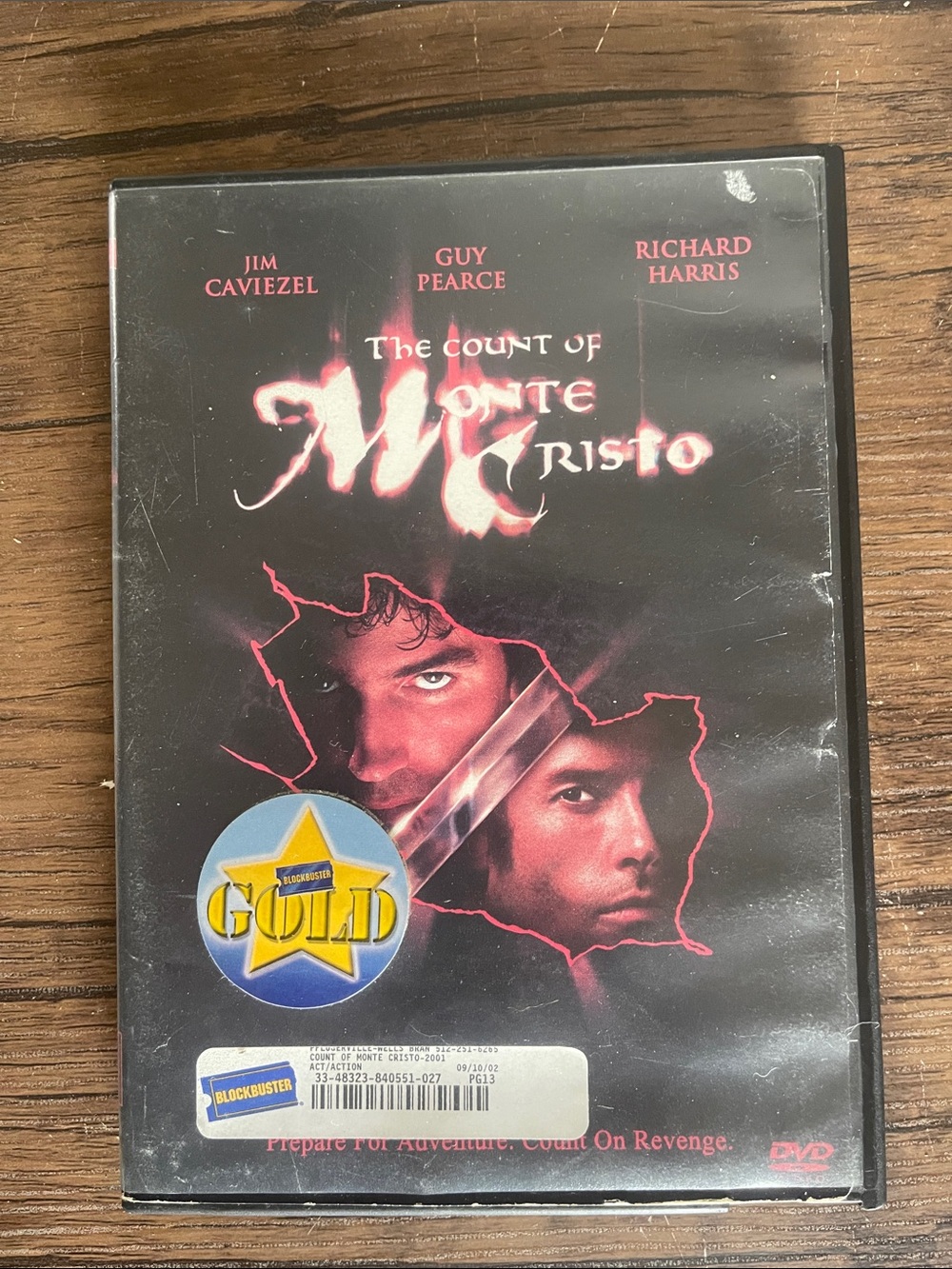 The Count of Monte Cristo DVD - Black